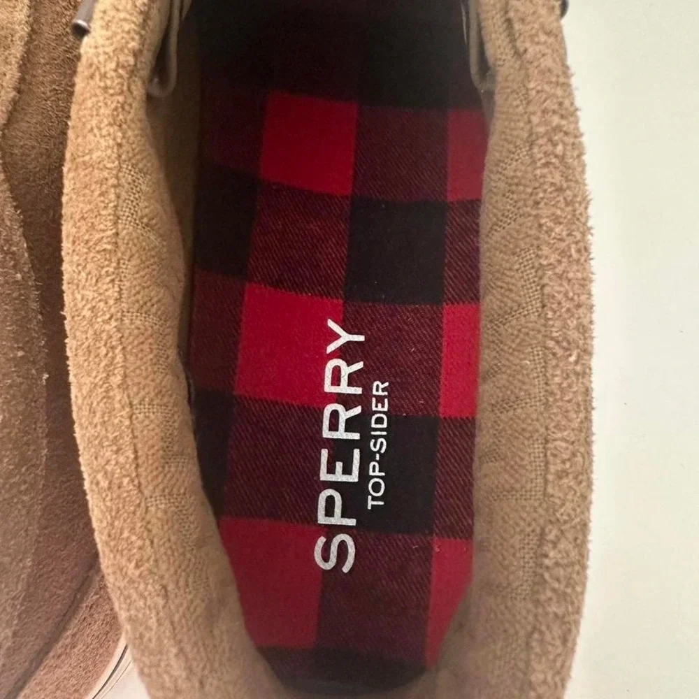 Men's Sperry Striper Storm Chukka Leather Boots Color Tan SIZE 8.5